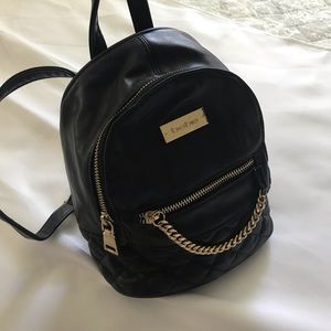 Mini black backpack